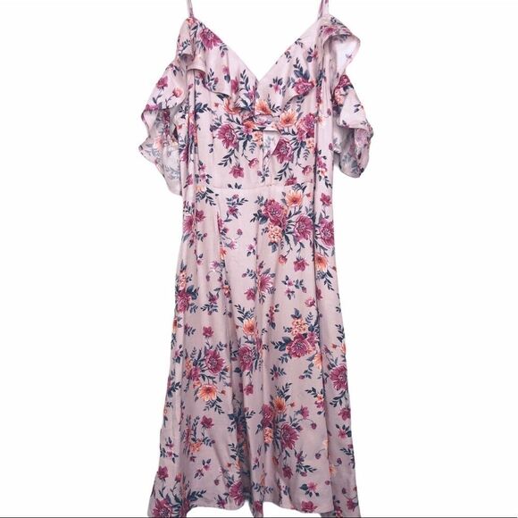 American Eagle Outfitters Dresses & Skirts - American Eagle Off Shoulder Floral Ruffle Dress